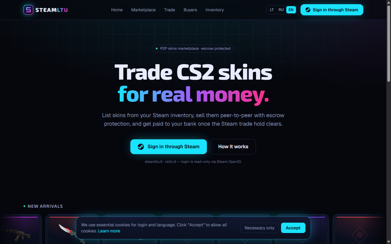 SteamLTU – CS2 skinų prekyba